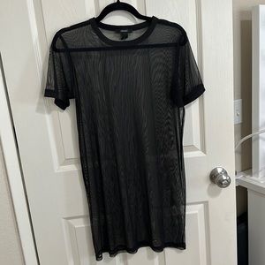 Mesh see through dress